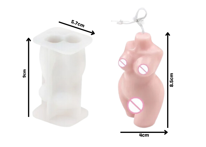 Female Bodice Candle/Soap Mold