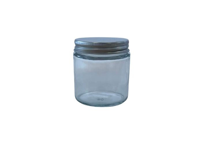 Glass Jar - Clear | Aluminium Lid - 100ml