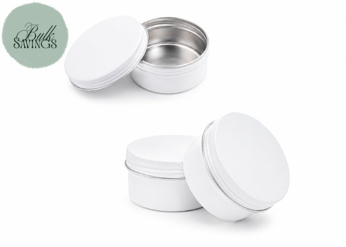 Aluminium Tins – White | 50gm