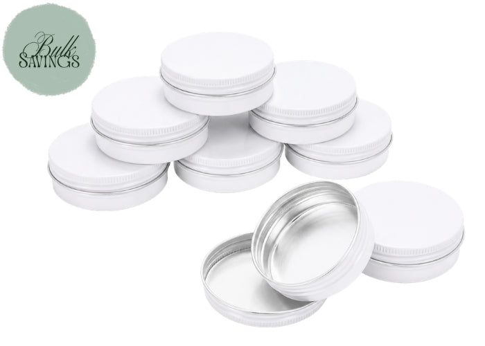 Aluminium Tins – White | 30gm