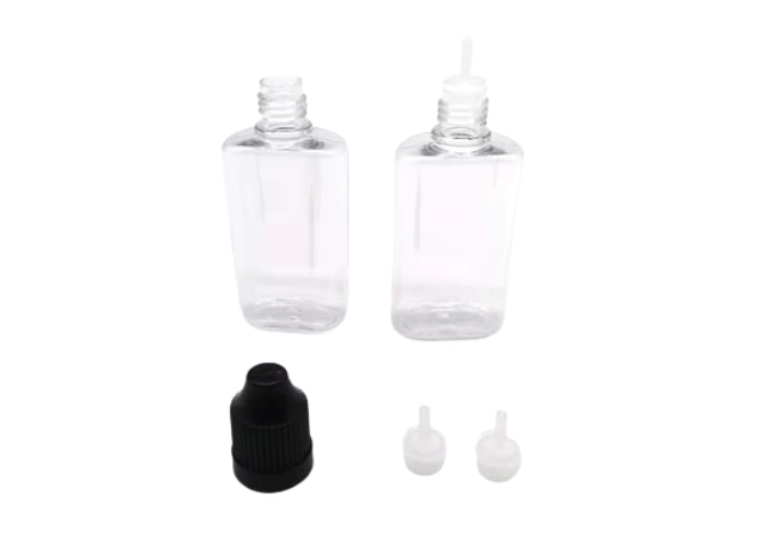 30ml Plastic Dripper Bottles Square 10pack