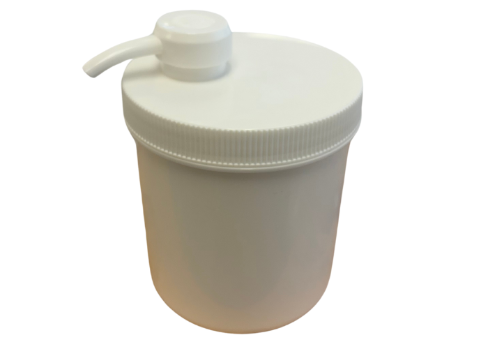 White Pump Containers 410ml