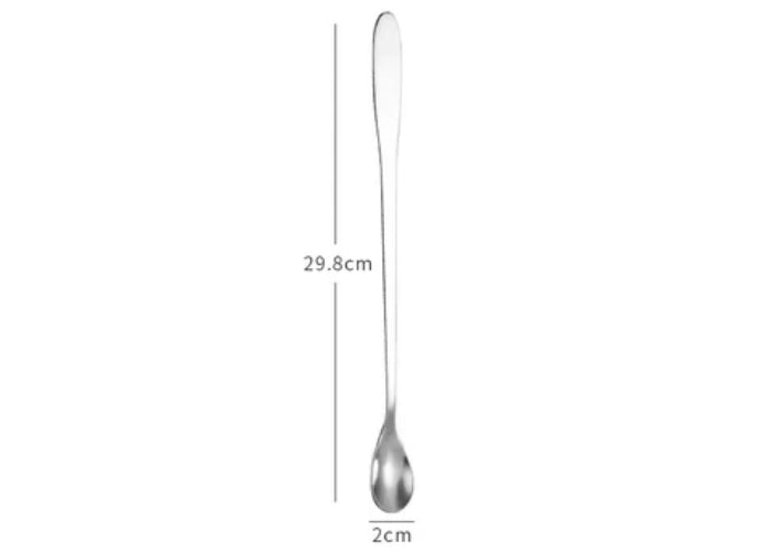 Stainless Steel Mica Spoon - Silver