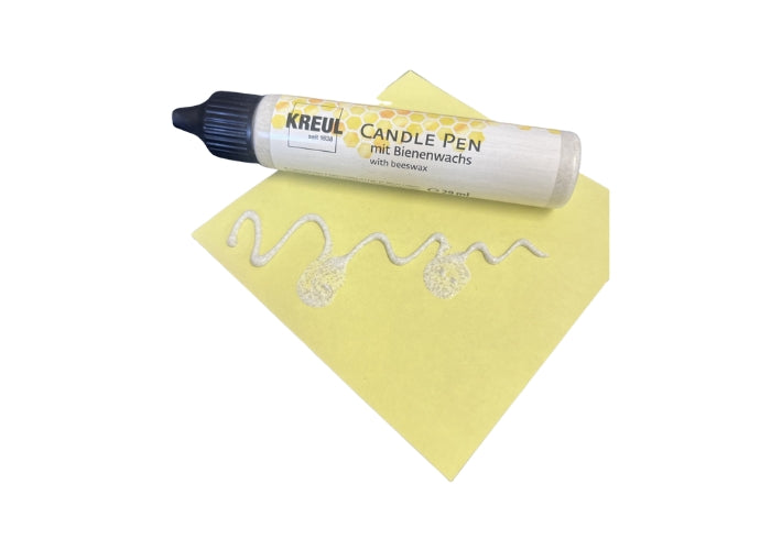 Beeswax Candle Pin - Gold Glitter