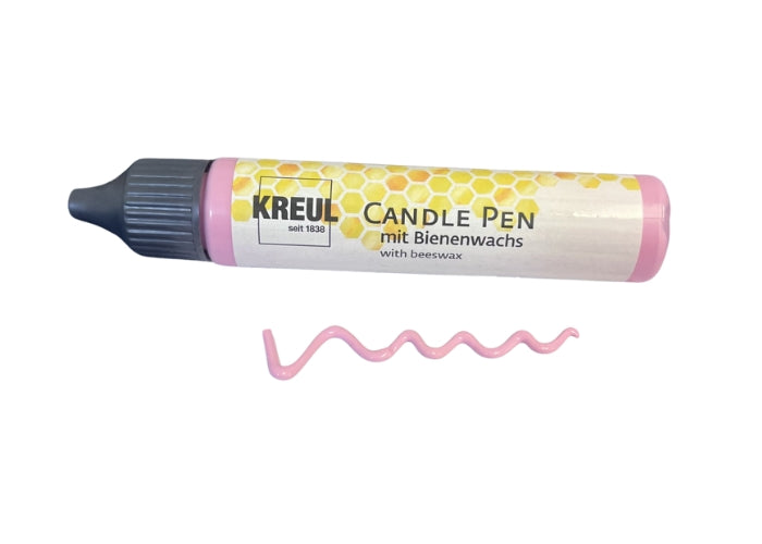 Beeswax Candle Pin - Pastal Pink