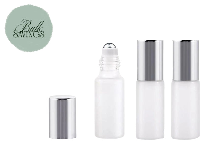 Roll on Bottle 5ml Frosted Glass / refillable 5ml