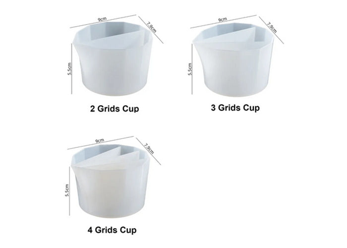 Colour mixing cup / soap / candle / resin / 2 / 3 / 4 grids