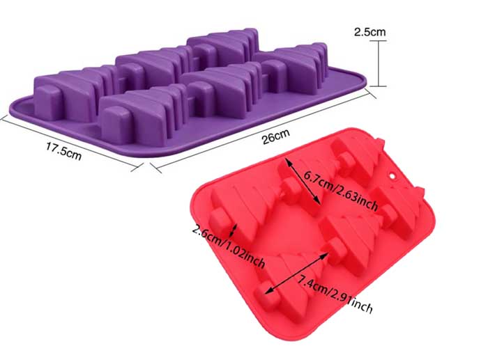 Soap Mold Christmas Trees 6 cavities