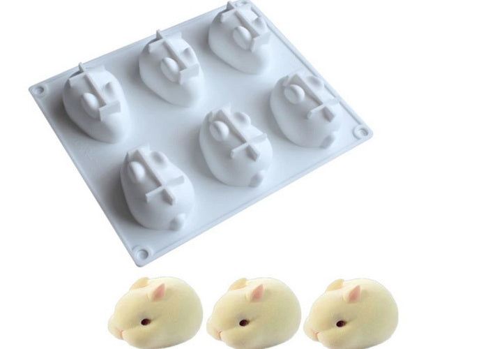 Rabbit Mold - 6 Cavity