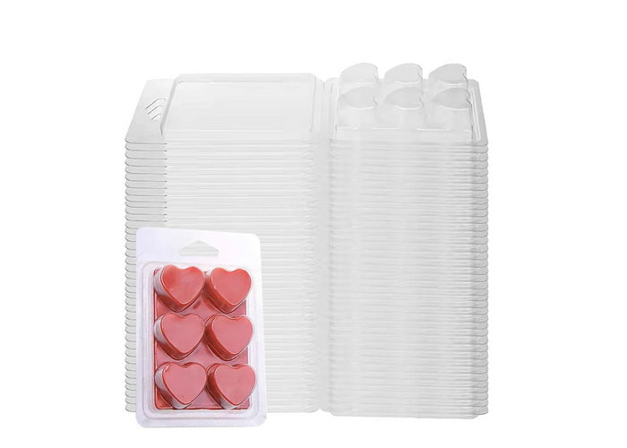 Heart Wax Melt Clamshell Molds