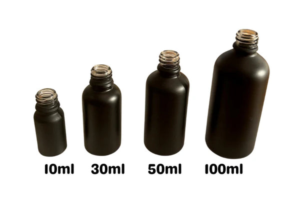 Black Essential Oil Bottles