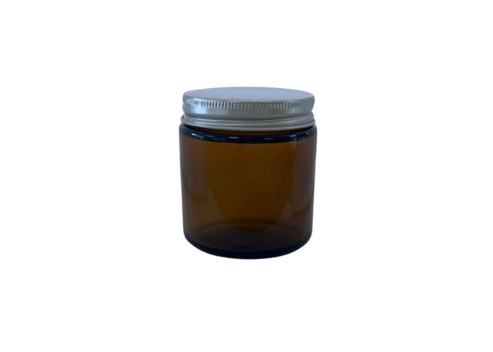 Glass Jar - Amber | Aluminium Lid - 100ml