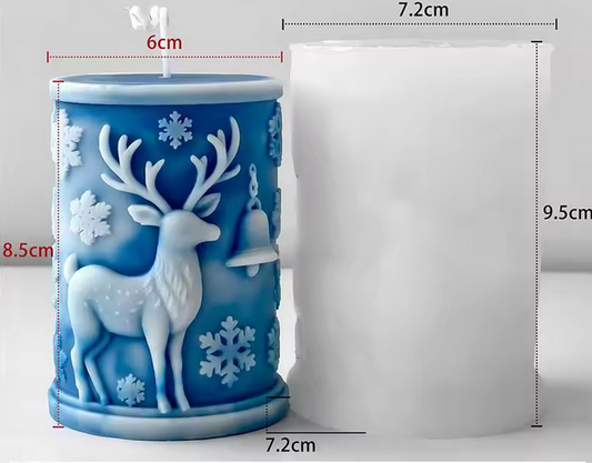 3D Reindeer Candle & Soap Mold