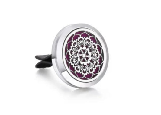Car Aromatherapy Diffuser / Mandala / Vent Essential Oil Diffuser + 10 Pads