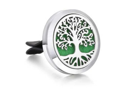 Car Aromatherapy Diffuser / Tree of Life / Vent Essential Oil Diffuser + 10 Pads