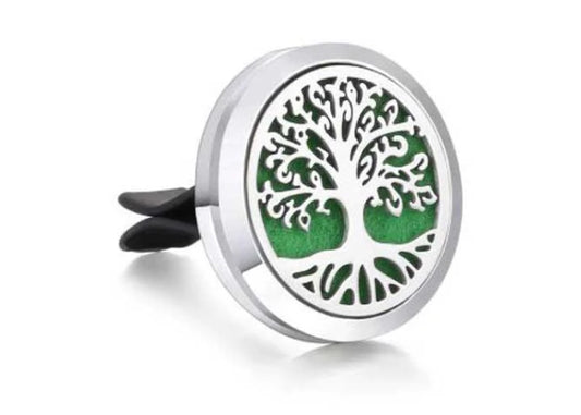 Car Aromatherapy Diffuser / Tree of Life / Vent Essential Oil Diffuser + 10 Pads