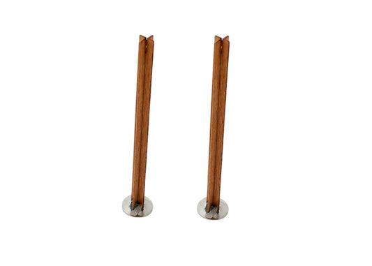 Cross Wooden Wicks with Metal Base