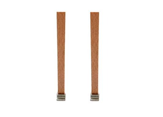 Narrow Wooden Wicks with Metal Base
