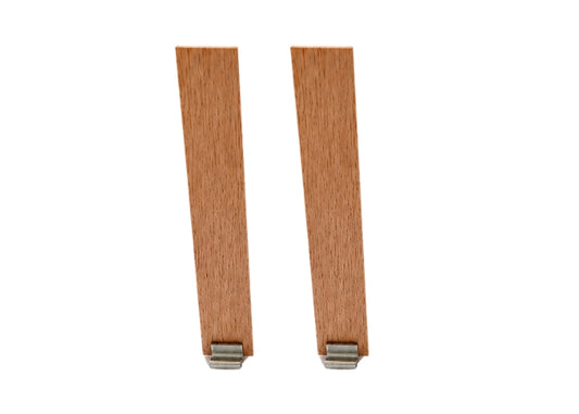 Wide Wooden Wicks with Metal Base