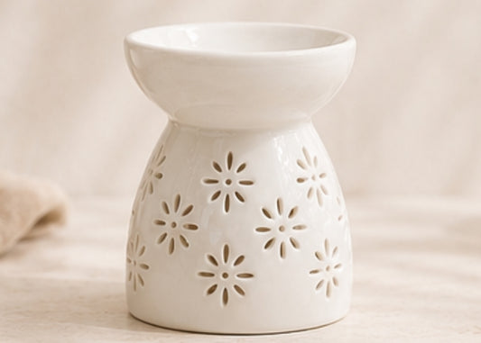 Off White Oil Burner - Bloom