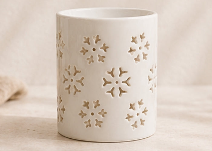 Off White Oil Burner Round - Sunlace
