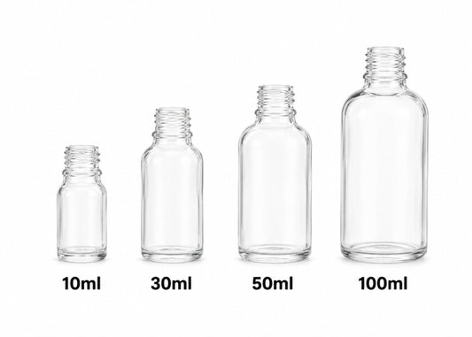 Clear Essential Oil Bottles