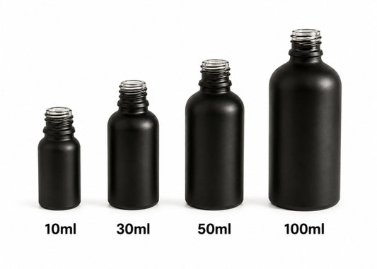 Black Essential Oil Bottles