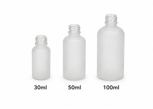 Frosted Essential Oil Bottles