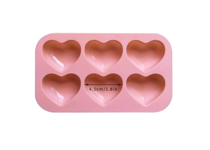 Medium Heart Mold - 6 Cavity