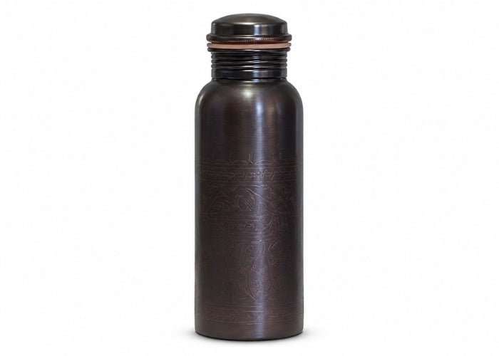 Ayurveda Copper Black Art Drink Bottle 750ml