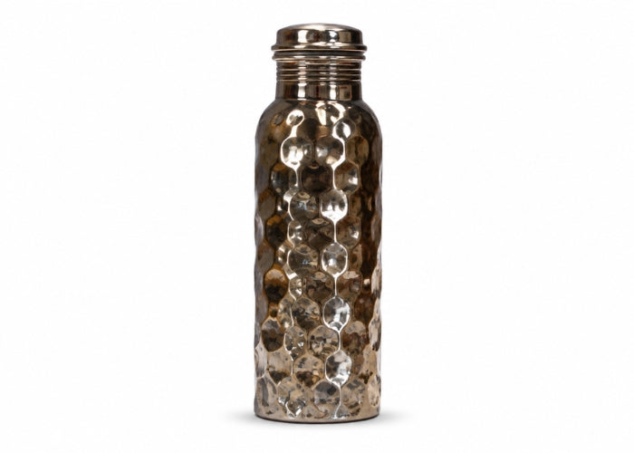 Ayurveda Copper Antique Silver Drink Bottle 750ml