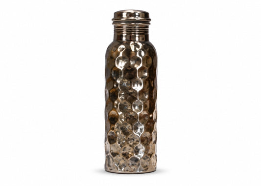 Ayurveda Copper Antique Silver Drink Bottle 750ml