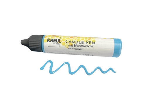 Beeswax Candle Pen - Light Blue