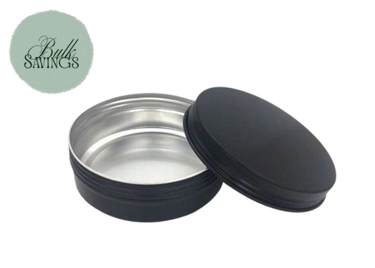 Aluminium Tins – Black | 100gm