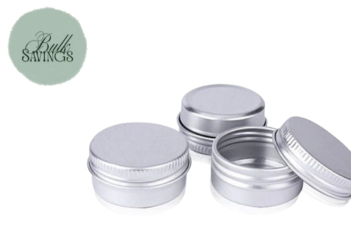 Aluminium Tins – Silver | 15gm