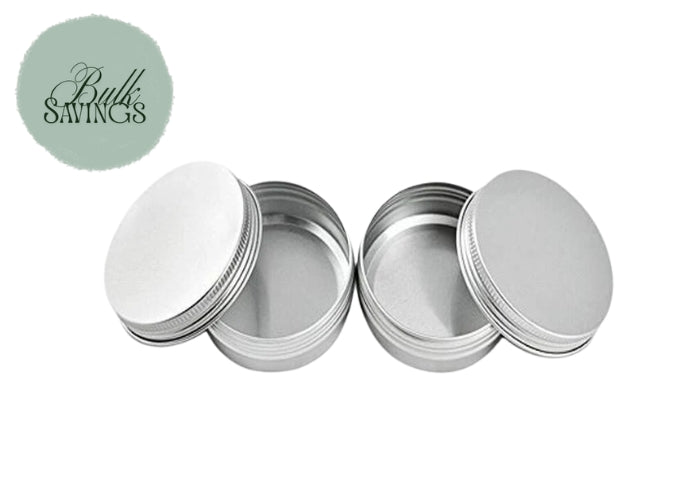 Aluminium Tins – Silver | 30gm