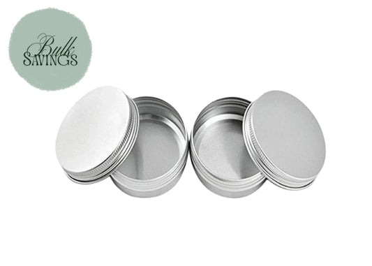 Aluminium Tins – Silver | 30gm