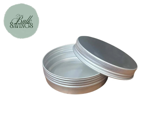 Aluminium Tins – Silver | 100gm