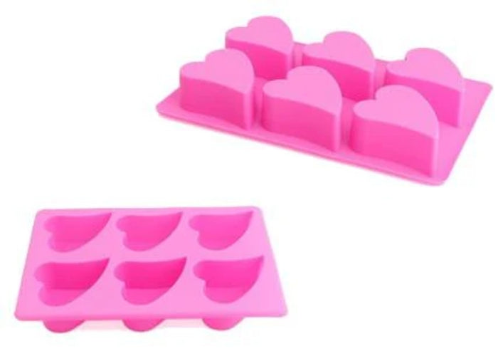 Funky Heart Mold - 6 Cavity