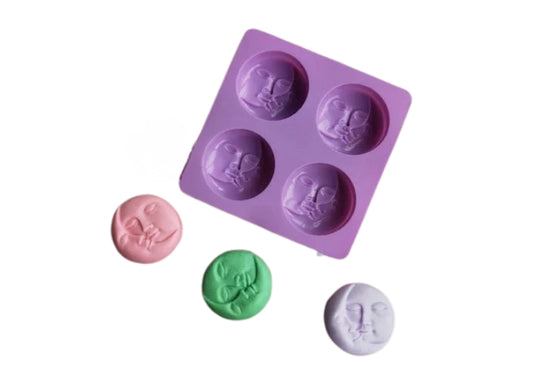 Moon Face Mold - 4 Cavity