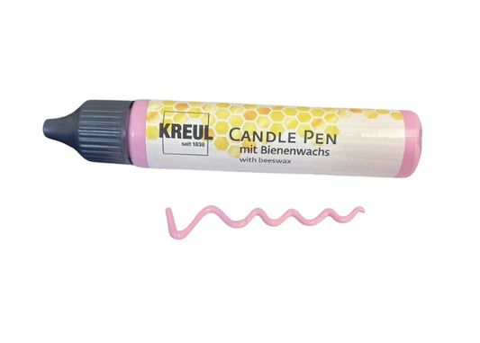Beeswax Candle Pin - Pastal Pink