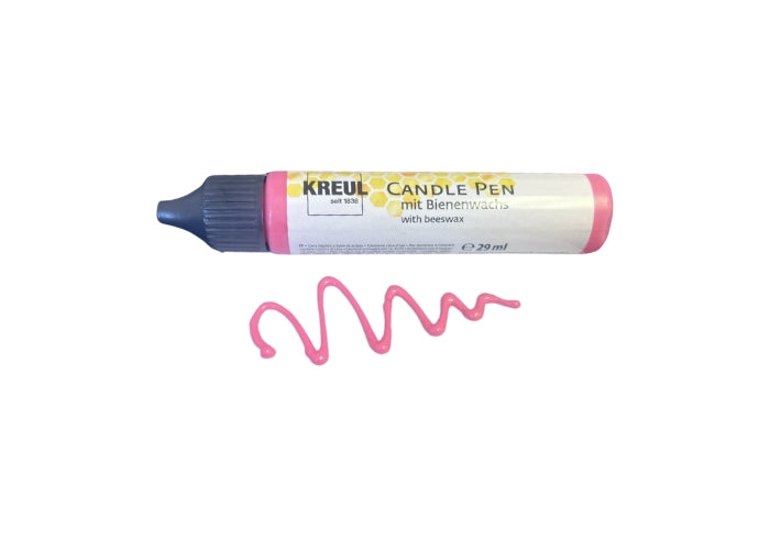 Beeswax Candle Pin - Metallic Pink