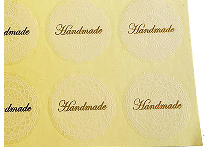 Craft Stickers / Labels / Handmade x 80 stickers Laced