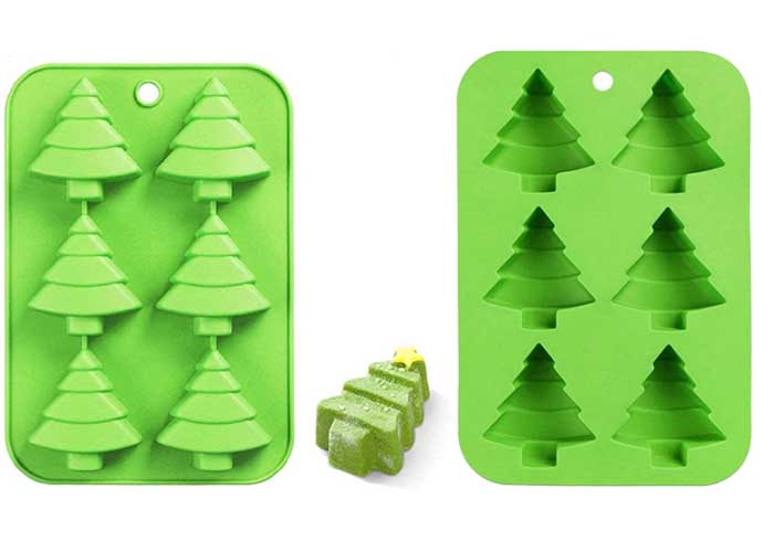 Soap Mold Christmas Trees 6 cavities