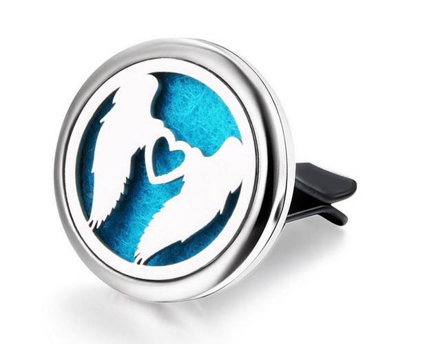 Car Aromatherapy Diffuser /Angel Wings Heart /Diffuser / Essential Oil ...